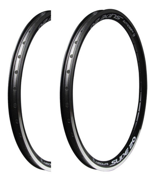 Par Aro 20 Aero Absolute Slide V-brake 36f De Bike Preto 0 Par Aro 20 Aero Absolute Slide V-brake 36f De Bike Preto 0