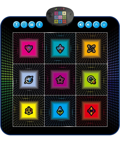Alfombra De Baile Con Luces Bluetooth Para Niñas Y Niños 0