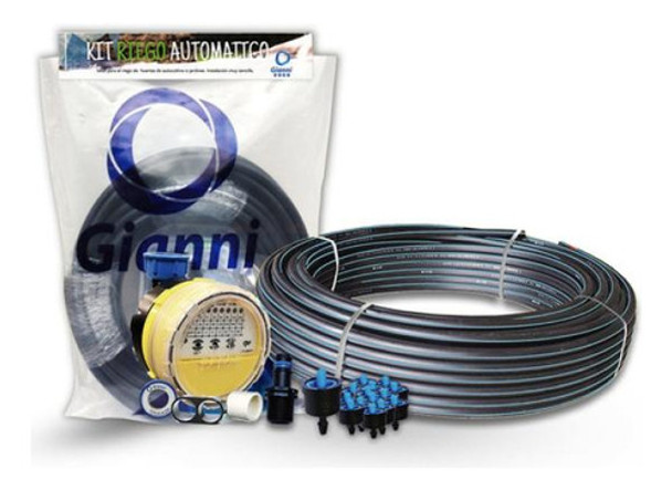 Kit Riego Automático Gotero Acquedotto 25m Rpe Led 100 Vp 0