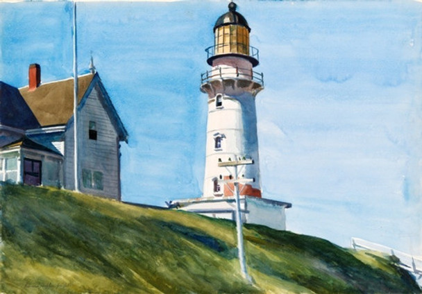Edward Hopper - Faro A Dos Luces - Lámina 45x30 Cm. 0