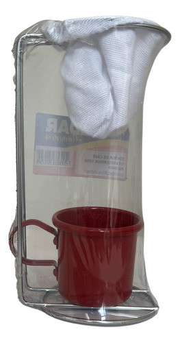 Mini Coador Café +coador De Pano+ Caneca Agata Esmaltada 0