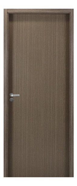 Kit Porta De Madeira Lisa 215x74cm Com Batente De Mdf Wt 0