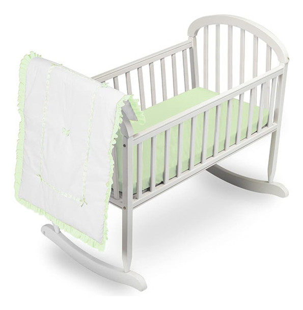 Baby Doll Bedding Juego De Cama De Cuna Único, Menta (1230cr 0 Baby Doll Bedding Juego De Cama De Cuna Único, Menta (1230cr 0