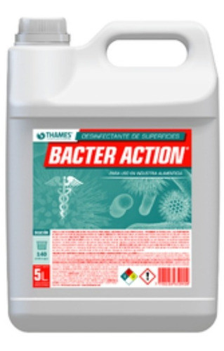 Desinfectante Liquido Concentrado Bacter Action Bidon X5lts 0