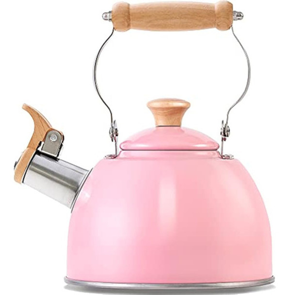 Rockurwok Tetera, Tetera Silbante Para Estufa, 1,6 Cuartos D 0 Rockurwok Tetera, Tetera Silbante Para Estufa, 1,6 Cuartos D 0