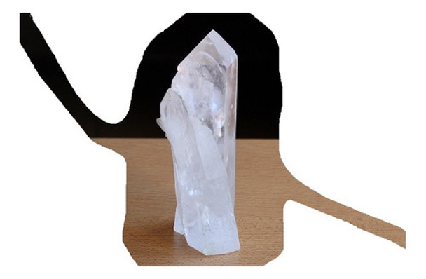 Punta Tameana Cuarzo Cristal Natural Base Plana - 13,0 Cms 0
