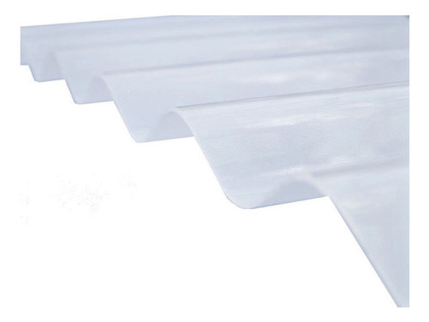 Chapa Polipropileno Traslucida Sinusoidal Blanca X 5.5 M 0