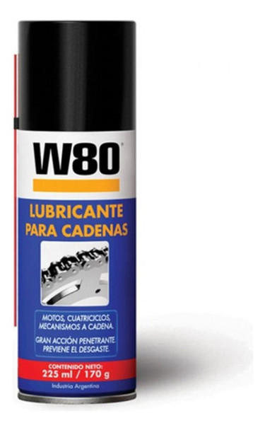 Lubricante Spray P/cadenas 225ml W80 G P 0 Lubricante Spray P/cadenas 225ml W80 G P 0