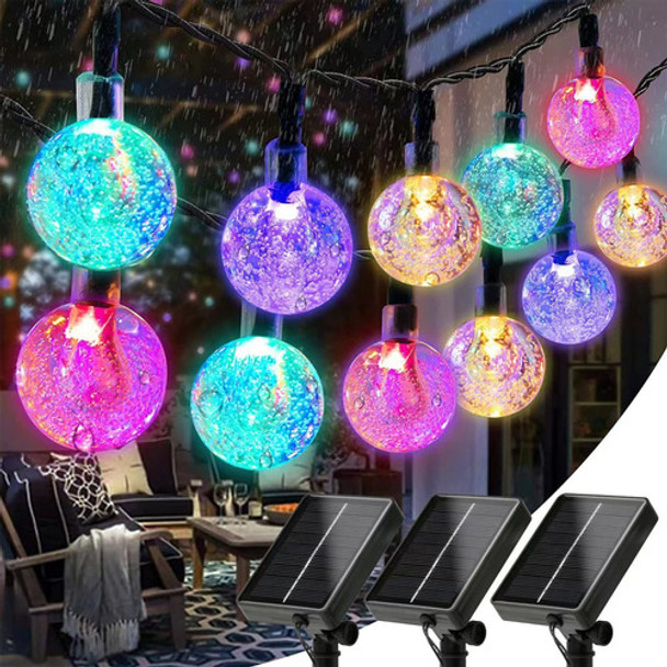 Paquete De 3 Luces Solares De 100 Pies, 150 Luces Led De Bol 0 Paquete De 3 Luces Solares De 100 Pies, 150 Luces Led De Bol 0