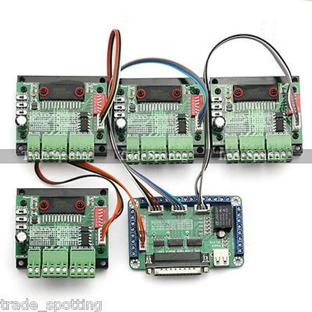 4 Eje Tb6560 Cnc Paso A Paso Driver Controlador Junta Kit De 0