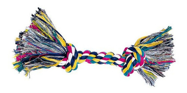 Juguete Para Perro Cuerda Trenzada Multicolor 2 Nudos 0