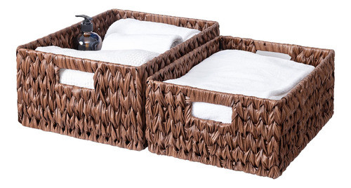 Atedir Cesta Grande De Mimbre, Cesta De Almacenamiento De Mi 0