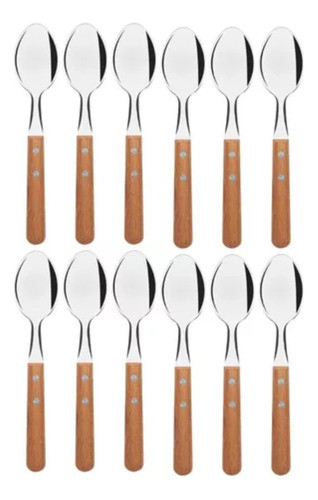 Set X 12 Cucharitas Postre  Inoxidable  Tramontina Dinamic 0
