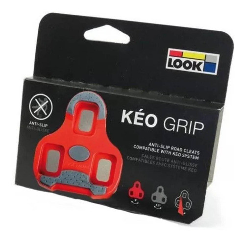 Taco Pedal Speed Look Keo Grip Vermelho Float 9º 0