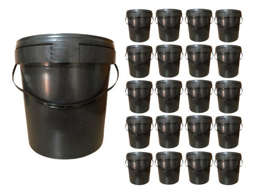 Balde 3l Para Guardar Ração - 20 Pçs 0