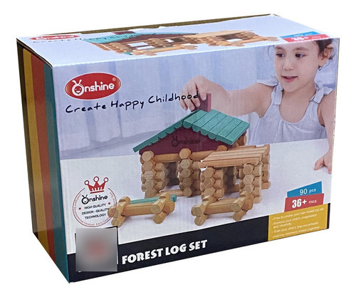 Juego De Construcción Casita Del Bosque En Madera Ub 0