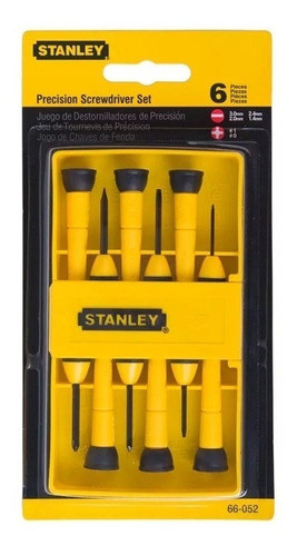 Set Destornilladores Stanley 6 Pz Precisión Perilleros 66052 0