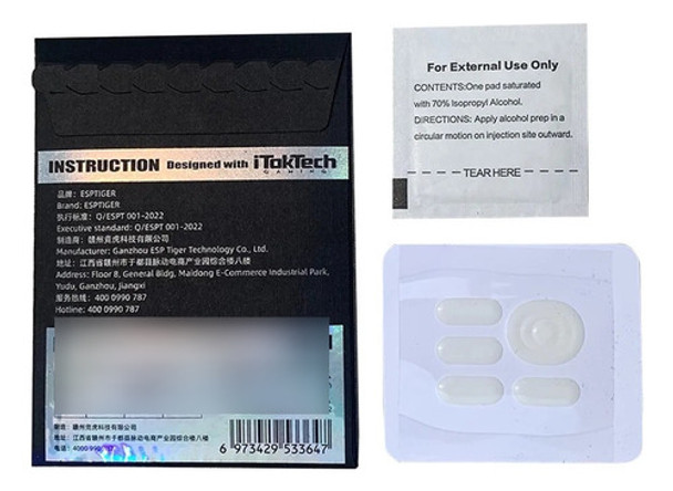 Kit Skate Feet Tiger Ice Para Mouse Logitech G304 G305 0