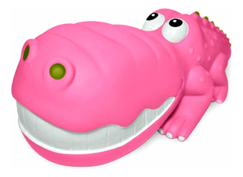 Cocodrilo Grande De Goma Para Baño Chifle Jugar Agua Bebe Rg 0