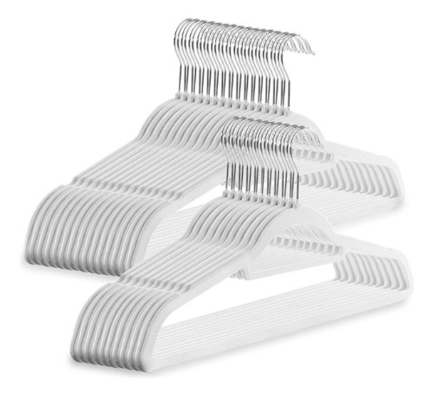 Perchas De Terciopelo Antideslizantes Ultradelgadas X 100 0