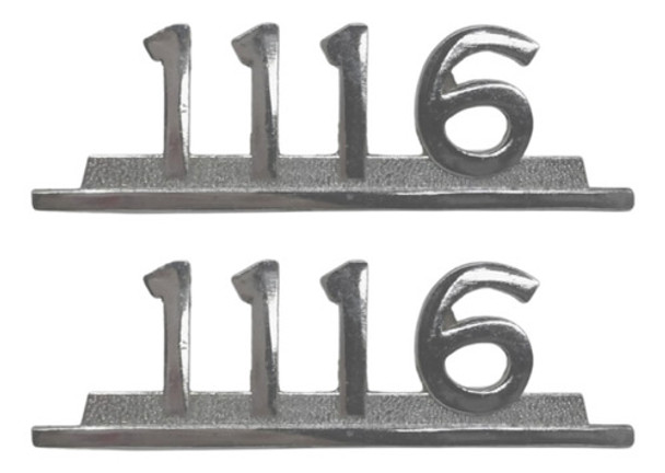 Emblema Caminhão Mb 1116 Cromado De Ferro Zamak Par 0 Emblema Caminhão Mb 1116 Cromado De Ferro Zamak Par 0