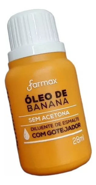 Óleo De Banana 28ml Diluente De Esmalte Com Gotejador 0