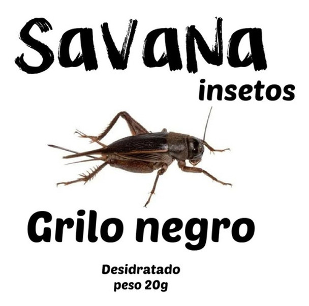 Grilo Desidratado Savana Insetos 0