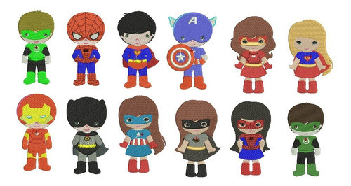 Diseño Matrices D Bordar Maquinas Bordadora Heroes Nene 9cm 0