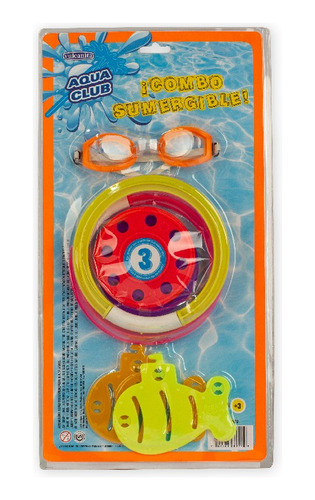 Set Aros-peces-submarin P/buceo Aqua Club Vulcanita Int 8927 0