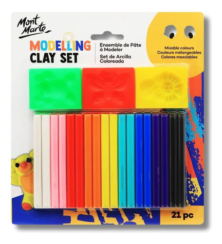 2 X Set Para Modelar Infantil De 21 Piezas 0