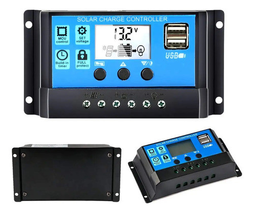 Regulador Controlador Solar Pwm 12v/24v 100a 0