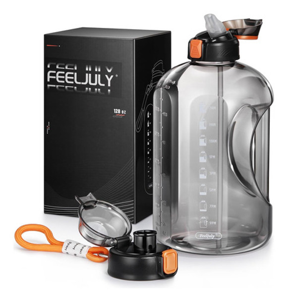 Botella Agua Termo 2 2 Litros Pajita Gimnasio Entrenamiento 0