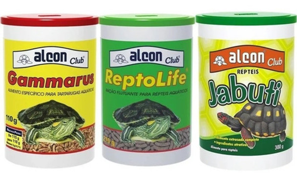 Ração P Tartaruga Gammarus 110g+ Reptolife 270g+ Jabuti 300g 0