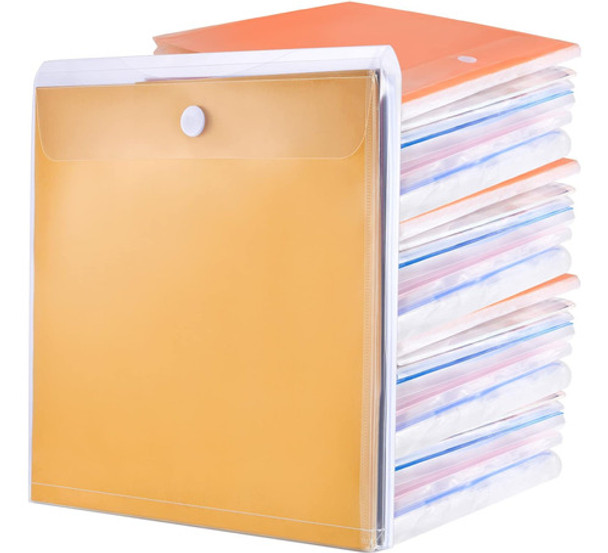 Organizador De Papel Transparente, 12x12 Cm, Para 36 Piezas 0