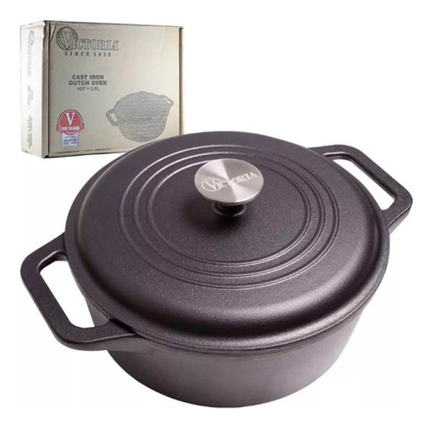 Olla Hierro Esmaltado 4l/24cm C/asas Ref34917 Victoria Plaza 0