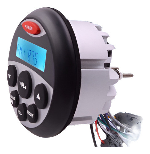 Marino Barco Impermeable Audio Radio Fm Estéreo Bluetooth Co 0