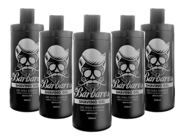 Gel Shaving Bárbaros Mentolado 500 Ml - 5 Un 0