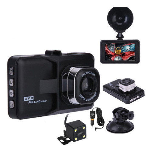 Kit De Cámaras Delantera Y Trasera Para Automóvil + Pantalla 0