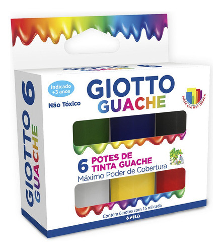 Tempera Giotto Set X6 Serviciopapelero 0