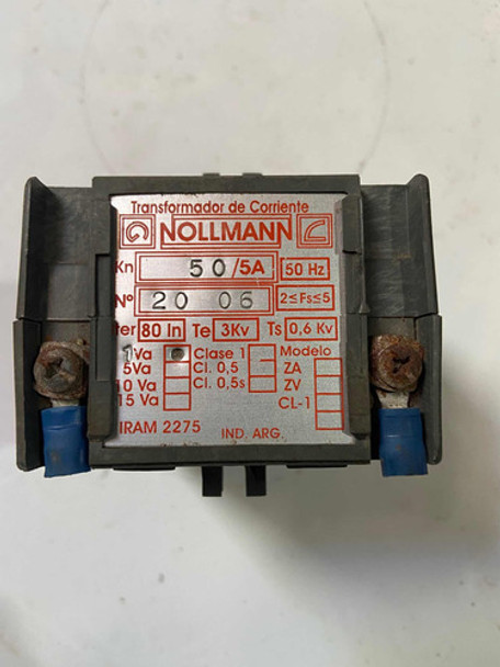 Transformador De Corriente Nollmann 50/5a 0