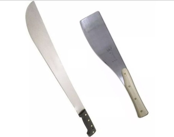 Combo Machete Ciriri Incolma 61cm Cañero Hoja Ancha Asado 0
