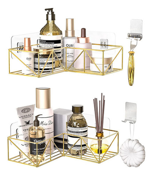 Iperlife Corner Shower Caddy Gold, Organizador De Ducha De E 0 Iperlife Corner Shower Caddy Gold, Organizador De Ducha De E 0