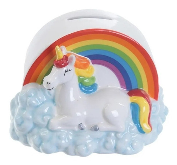 Alcancia Unicornio Arco Iris Colores Niños Infantil Diseño 0