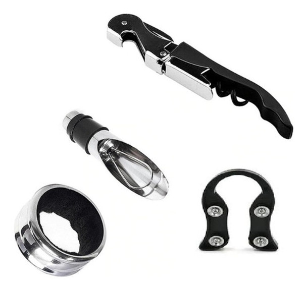 Set De Accesorios Para Vino X4 Piezas Estuche Regalo Ideal 0