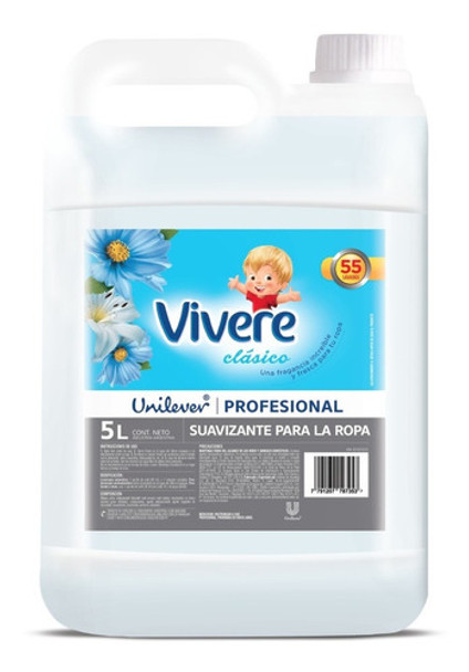 Vivere Suavizante Textil Profesional Bidon 5 L 0