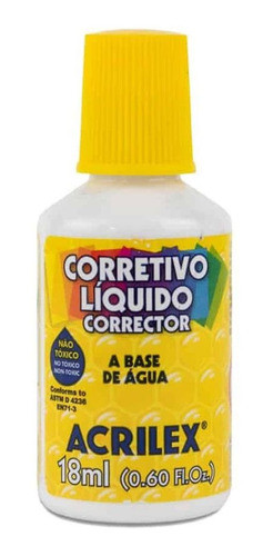 Corretivo Líquido Branquinho 18ml - Acrilex 0