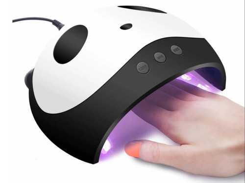 Cabina Secador De Uñas Forma De Panda Usb Led Uv Para Manos 0