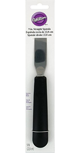 Espátula Para Glaseado Recto Wilton, 9 Pulgadas, Negra 0