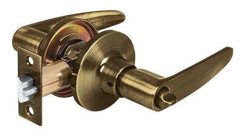 Cerradura Manija Florence Bronce Sistema Llavín Botón Hermex 0