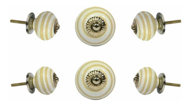6 Tiradores De Ceramica / Porcelana (7v56sdlm) 0 6 Tiradores De Ceramica / Porcelana (7v56sdlm) 0